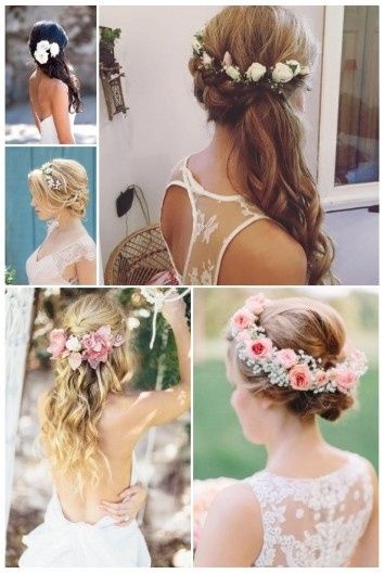 Peinados con flores para la boda 16