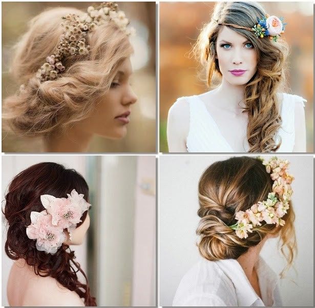 Peinados con flores para la boda 25