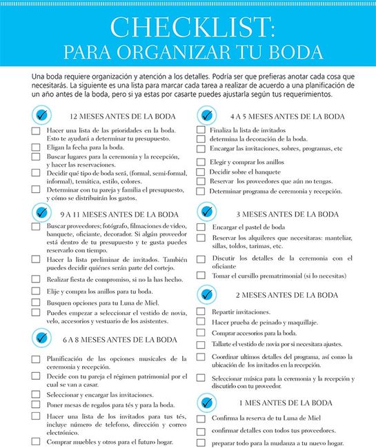 Tips para organizar una boda 22