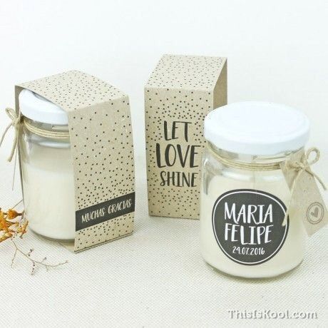 Velas como recuerdos de boda🕯 11