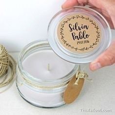 Velas como recuerdos de boda🕯 23