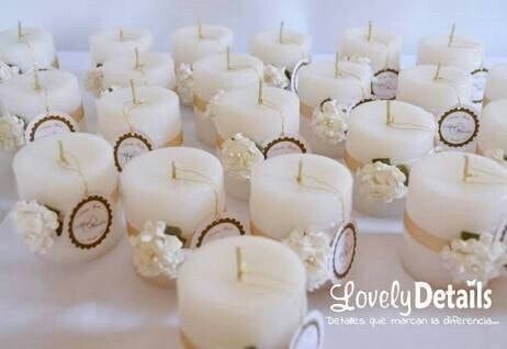 Velas como recuerdos de boda🕯 25