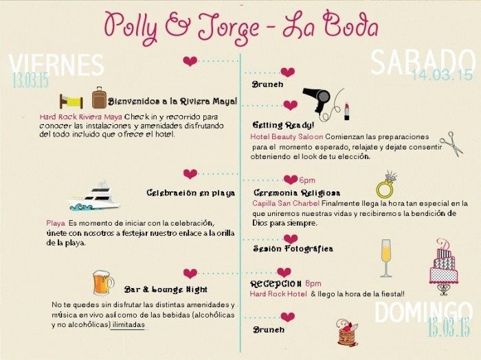 Logistica de boda!!  Ayuda! 2