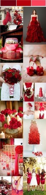 Decoración en tonos rojos❤ 30