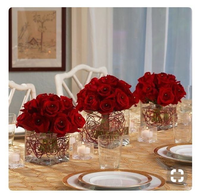 Decoración en tonos rojos❤ 32