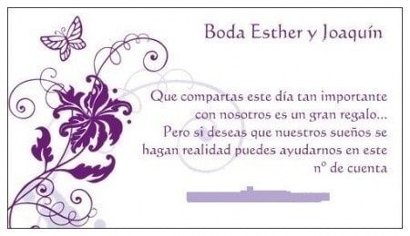 Como pedir dinero y no regalos en invitación 5