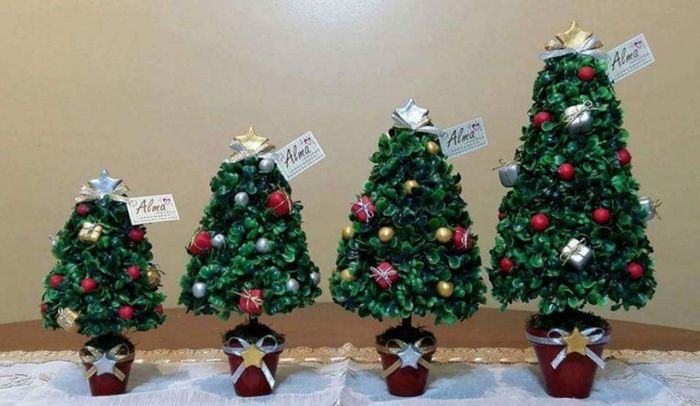 Centros de mesa con toques navideños🌲🎅 15