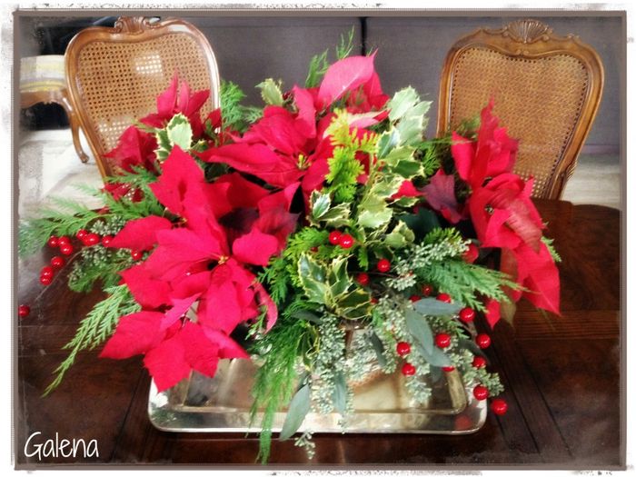 Centros de mesa con toques navideños🌲🎅 16