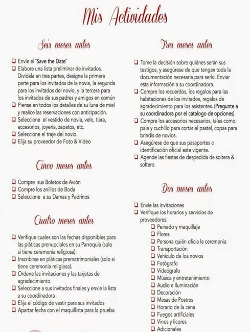 Organizar una boda - 9