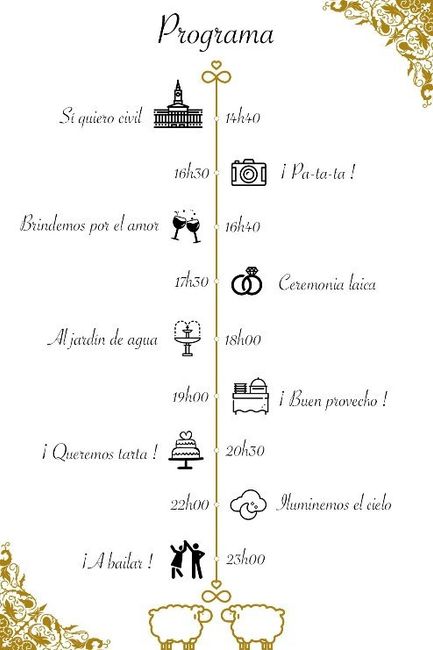 Programa de boda - 12