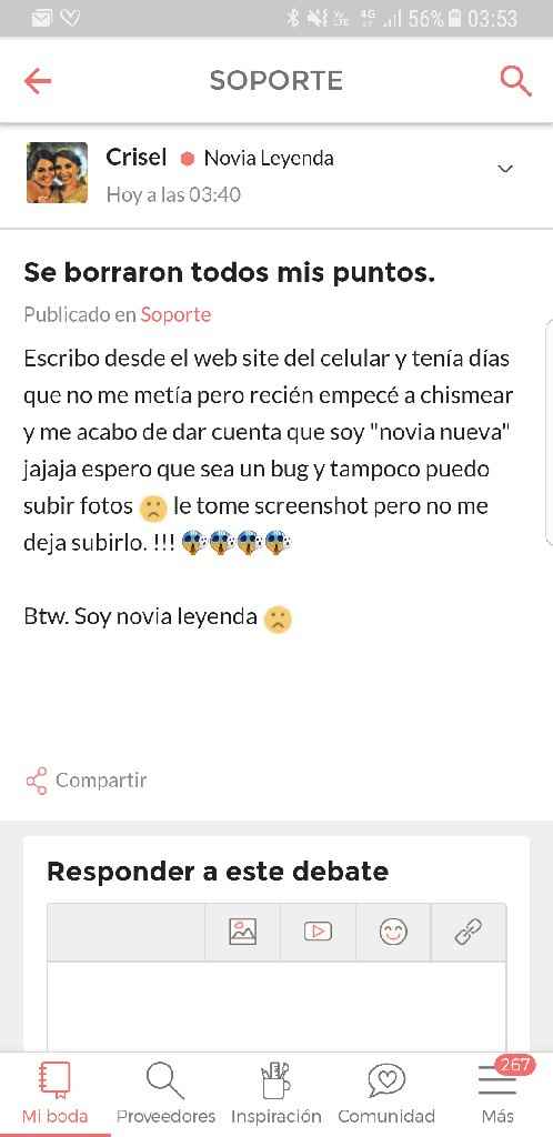 Se borraron todos mis puntos. - 1