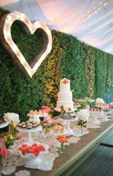 Ideas de decoración de boda en Jardín 18