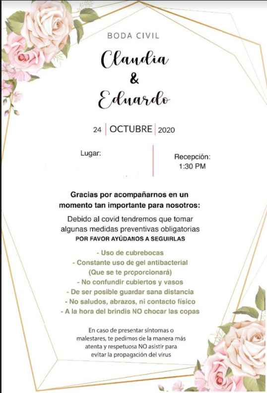 Boda civil en tiempos de pandemia - 2