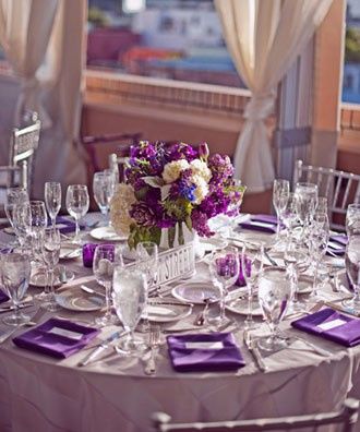 Centros de mesa color Morado 3