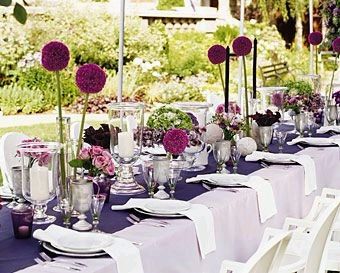 Centros de mesa color Morado 5