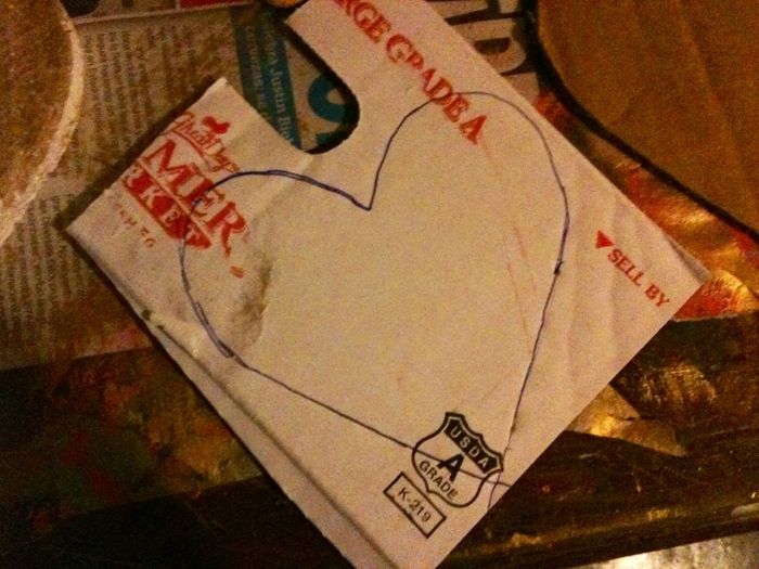 Cortina de listones y corazones . - 1