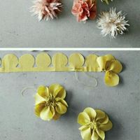 Diy ... flores con tela. - 4