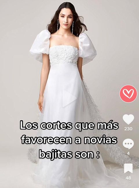 Vestidos para novias bajitas 1