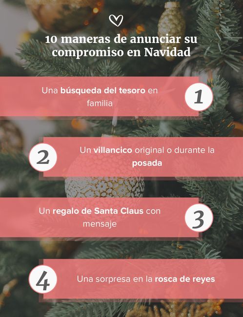 Maneras de anunciar su compromiso en Navidad 🎄⛄ - 1