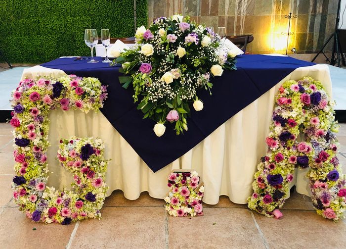 Letras de gigantes de flores 💐🌺🌹 2