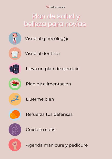 ANTES DE LA BODA: plan de salud y belleza para novias 1