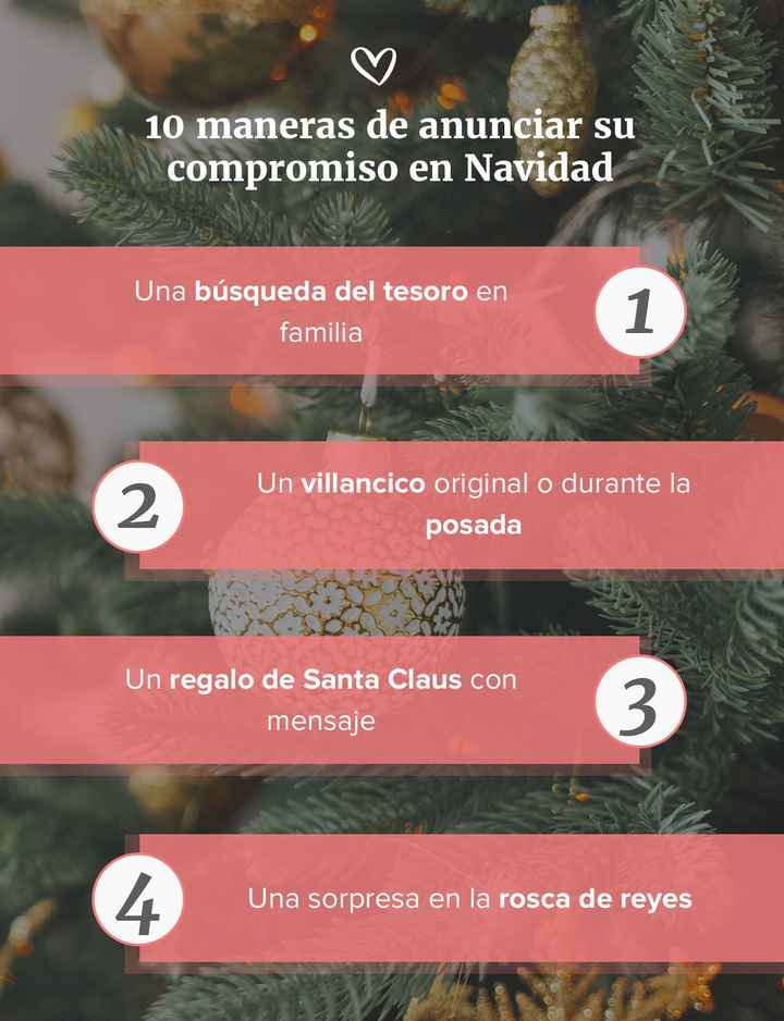 Maneras de anunciar su compromiso en Navidad 🎄⛄ - 1