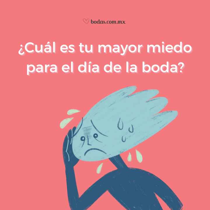 ¿Cuál es tu mayor miedo para el día de la boda? - 2