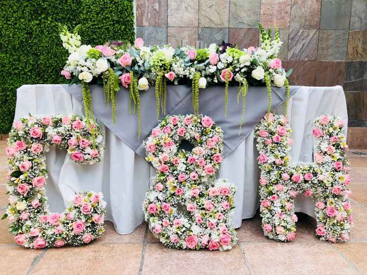 Letras de gigantes de flores 💐🌺🌹 - 2