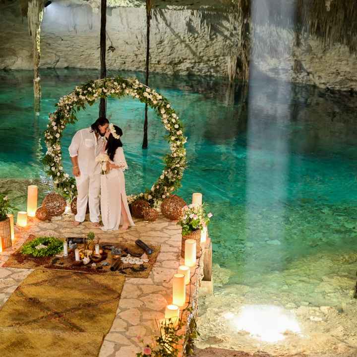 Ceremonias dentro de un cenote ¿Te animarías? 🦋 - 2
