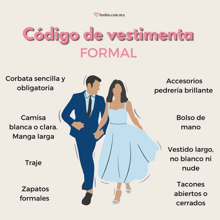 Código de vestimenta - FORMAL ¿Cómo es? - Foro Moda Nupcial - bodas.com.mx