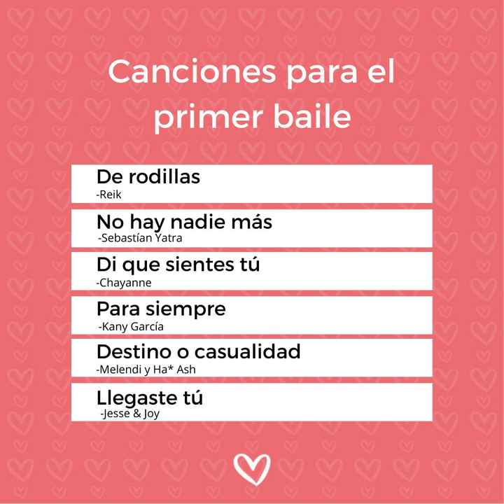 Canciones para llegar a las nubes en el primer baile 💘 - 1