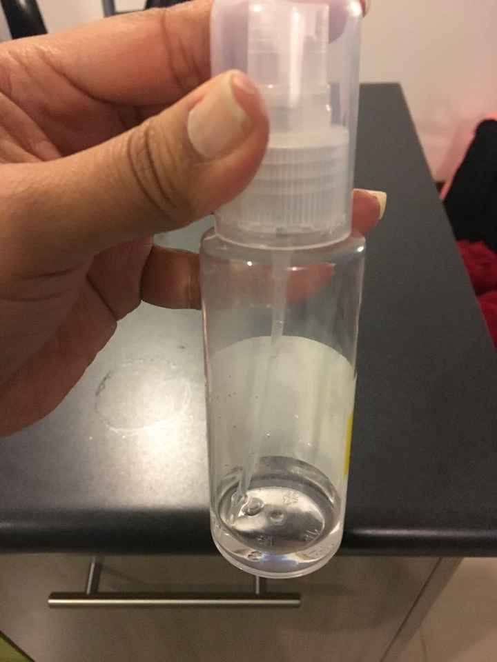 Alcohol en un rociador