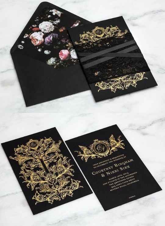 Invitación negra