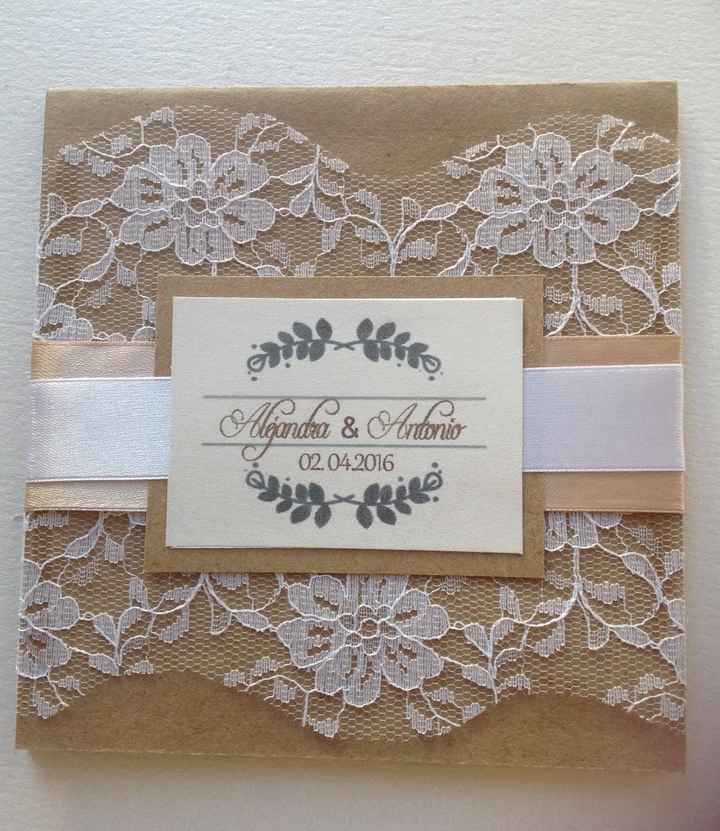 Invitacion con encaje