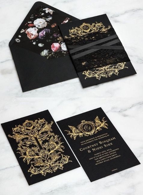 Invitación negra