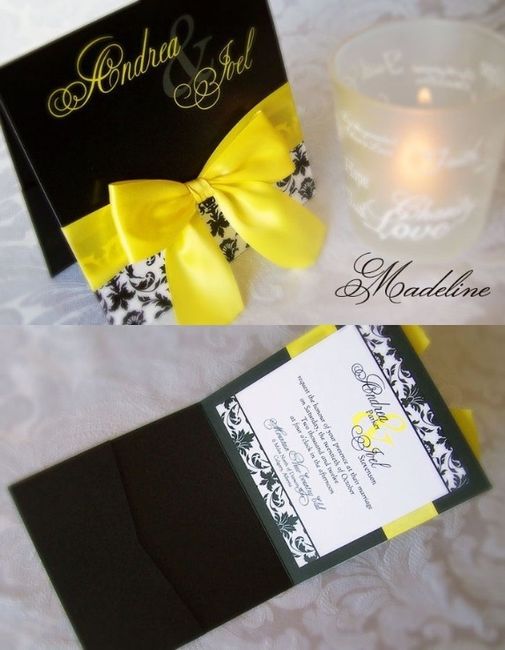 Invitación negro