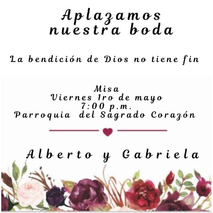 Se pospuso mi boda ¿qué hago? - 1