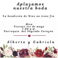 Boda pospuesta - invitación digital - 1