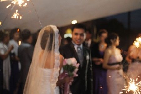 bengalas en mi boda
