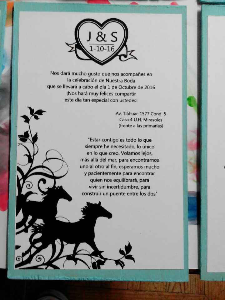 Invitaciones de caballos listas! - 1