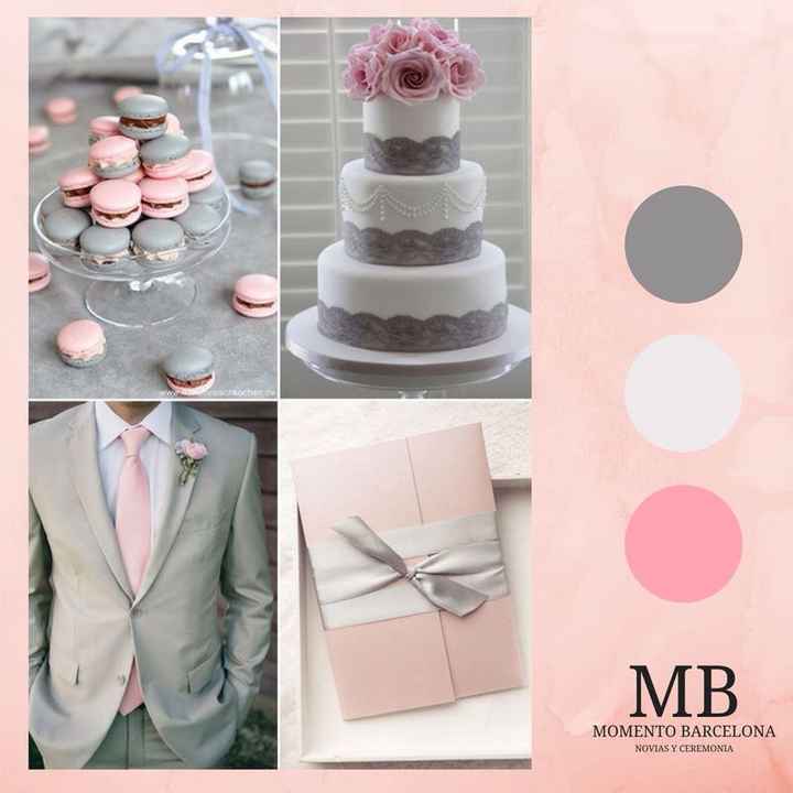 Combinación de colores rosa pastel y azul - 2