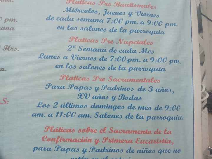 Pláticas Prenupciales entre semana - 1