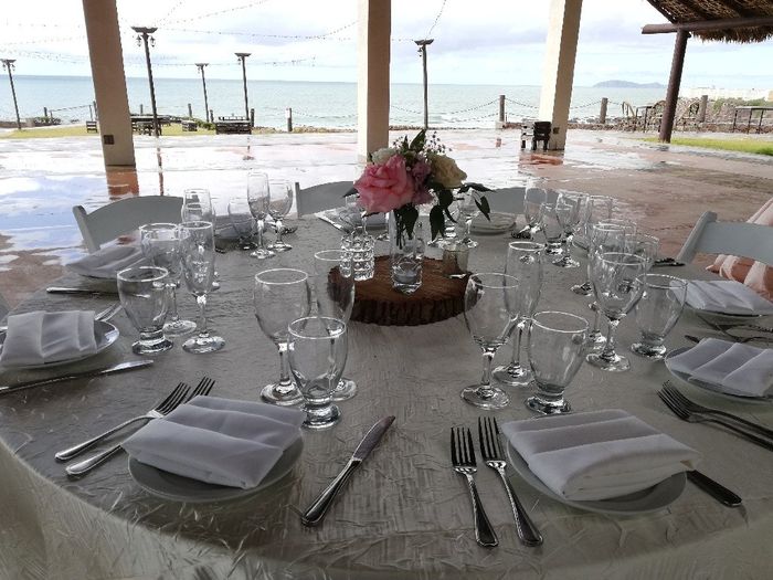 Centros de mesa y pastel. - 3