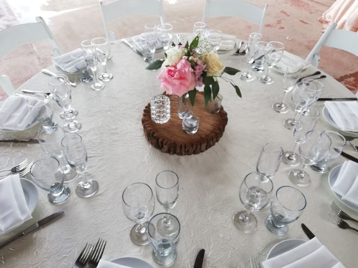 Centros de mesa y pastel. - 4