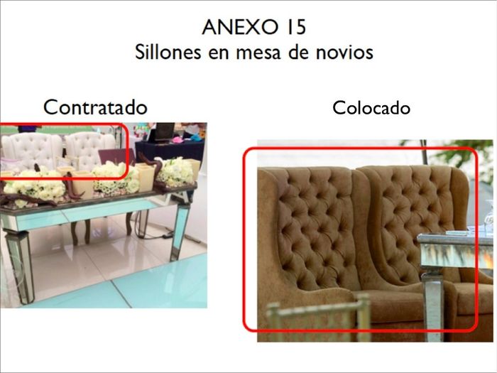 sillones de la recepción
