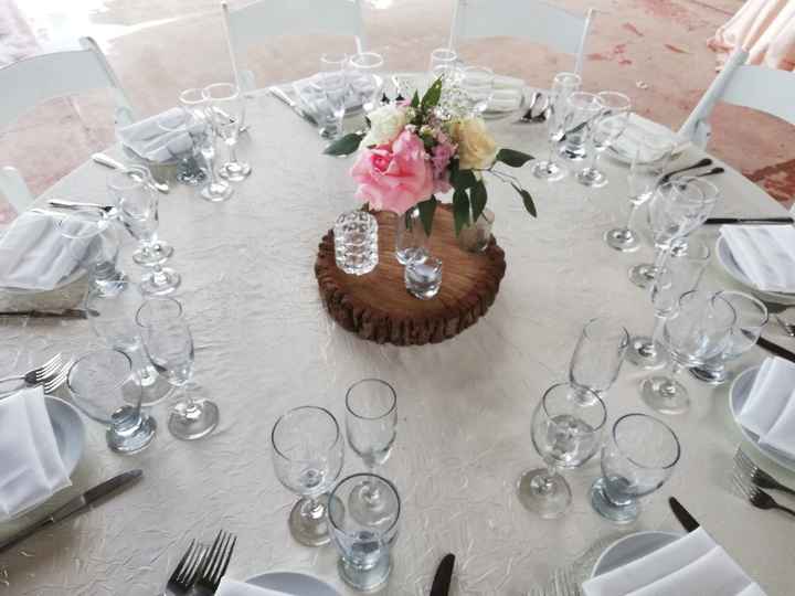 Centros de mesa y pastel. - 4