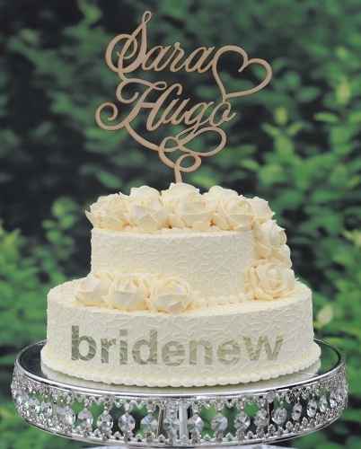 Rustic cake topper