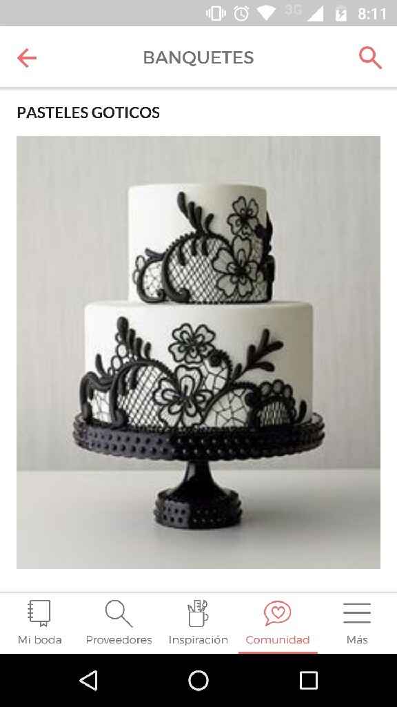 Pasteles para bodas goticas - 1