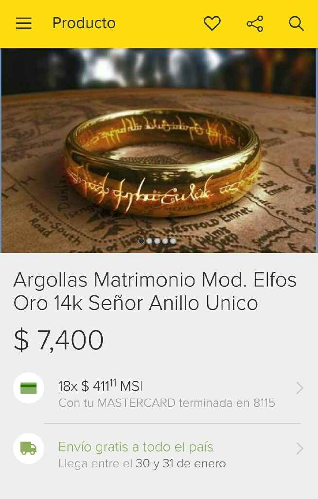 Ya llegaron los anillos! - 1