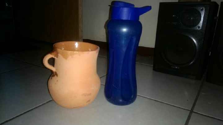 Jarritos de barro como centros de mesa - 6